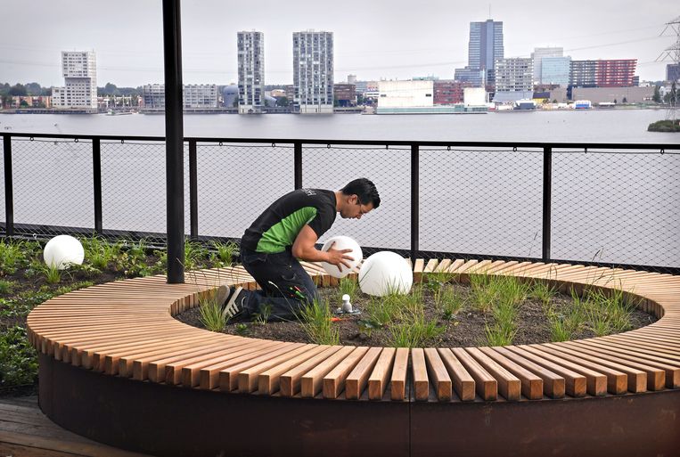 Voorbereidingen voor de Floriade van 2022 in Almere.
 Beeld Marcel van den Bergh / de Volkskrant