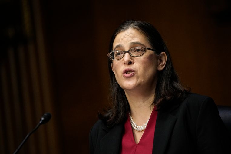 Jessica Lewis, topfunctionaris van het Amerikaanse State Department. 'We moeten de Oekraïners niet onderschatten.' Beeld Getty Images via AFP