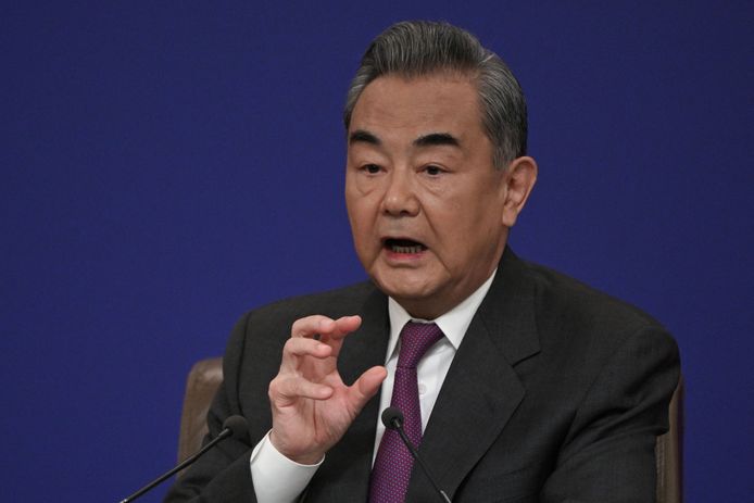 De Chinese minister van Buitenlandse Zaken Wang Yi.