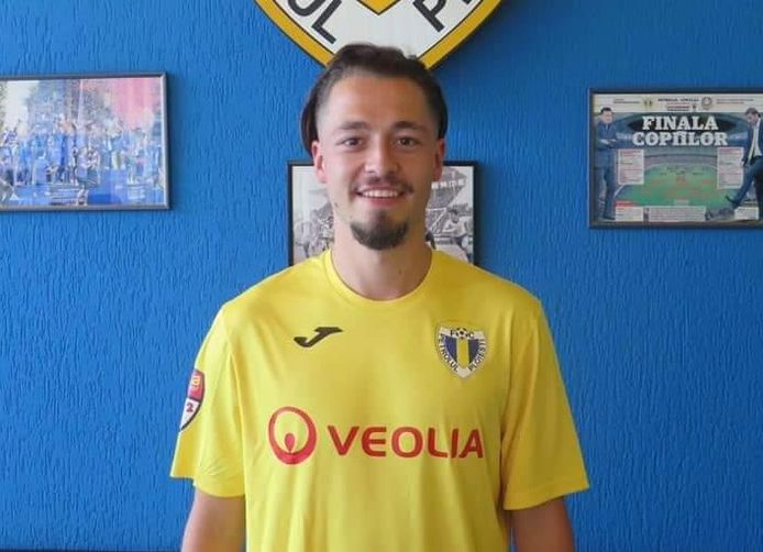 Joeri Poelmans tijdens zijn voorstelling bij de Roemeense tweedeklasser Petrolul Ploiesti.