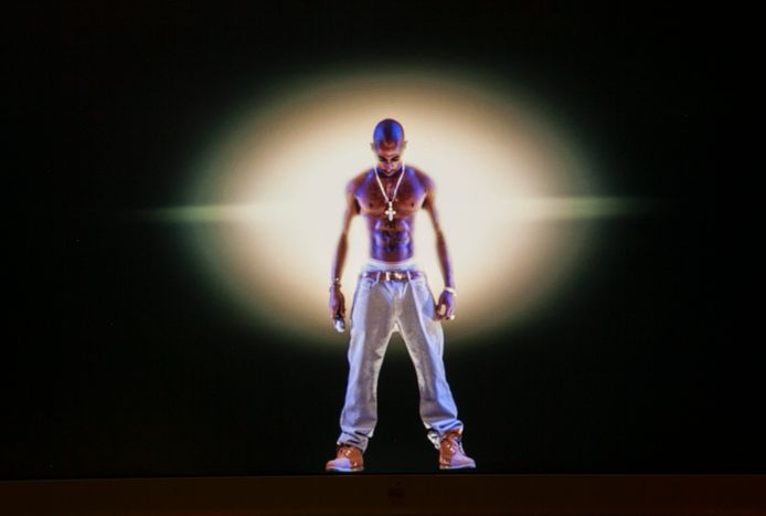 Hologram van Tupac Shakur