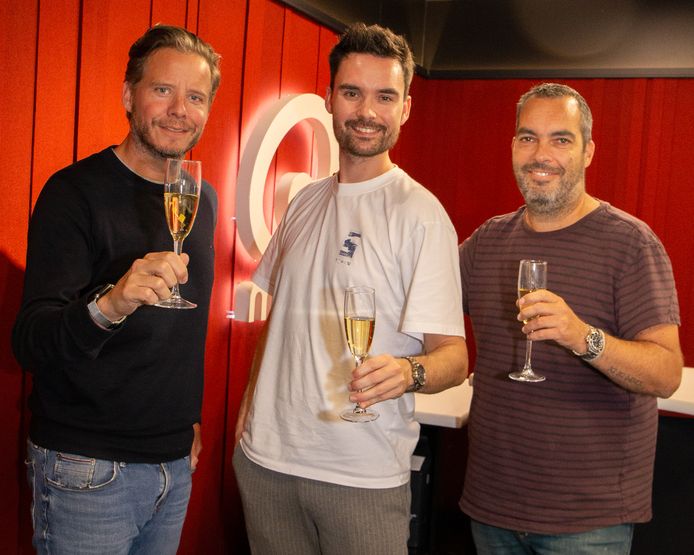 Robert Bernink (Algemeen Directeur), Domien Verschuuren en Dave Minneboo (Programmadirecteur).