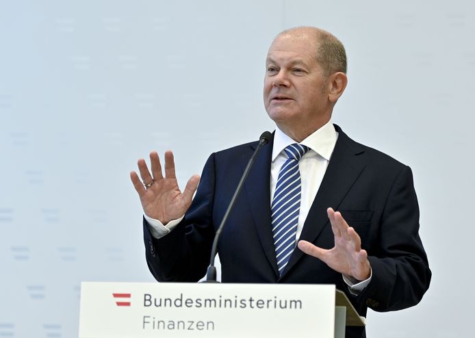 De Duitse minister van Financiën Olaf Scholz.