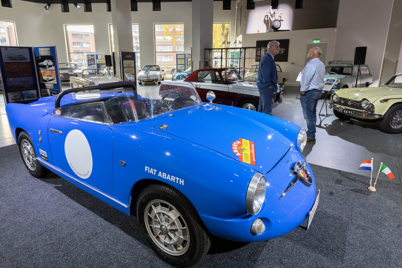 De tentoonstelling over de Italiaanse auto-ontwerper Michelotti in het DAF Museum in Eindhoven.