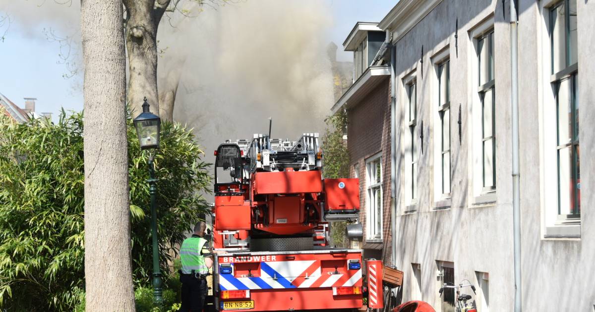 Big Alarm Because Of A Fire In The Center Of Ijsselstein Utrecht