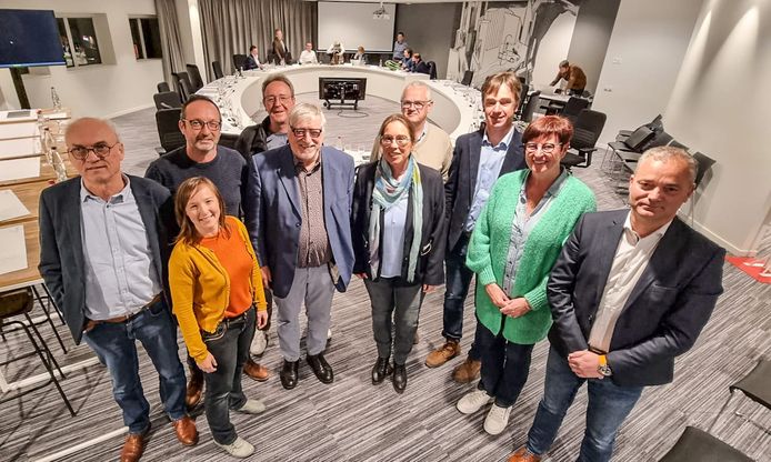 Jan Breyne samen met de CD&V-fractie: "Bedankt Jan, je liet een onuitwisbare indruk achter."