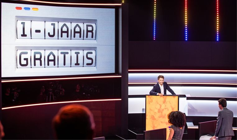 Iben: 'In de quiz ging het vaak over de sloten alcohol in ­het studentenleven, maar ik ben niet van plan alcoholicus te worden, hè.' Beeld 