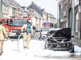 KIJK. Auto brandt helemaal uit in Oudenaarde