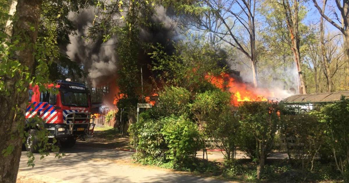 Gewonde bij vuurzee op camping in Nutter: meerdere chalets in vlammen op