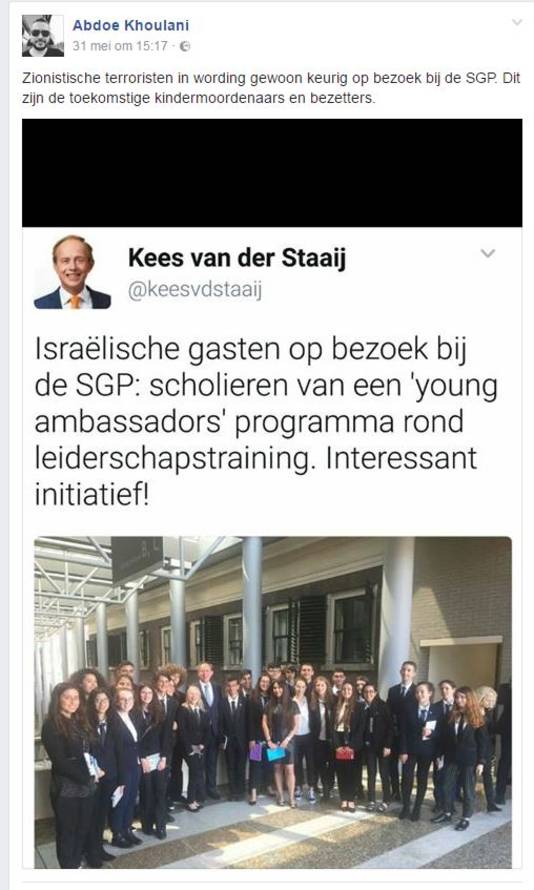 De Facebook-pagina van Khoulani.