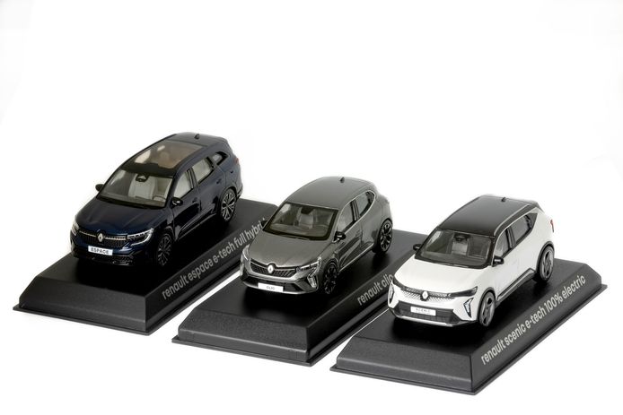 Renault Espace Full Hybrid, Renault Clio e Renault Scenic E-Tech.