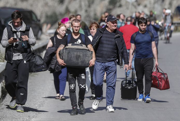 Russen stappen naar Georgië om niet te moeten vechten in Oekraïne.