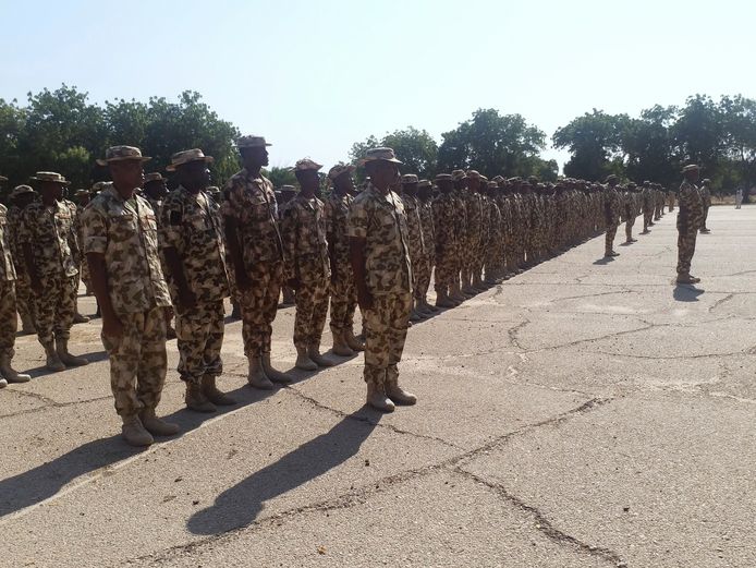 Soldaten in Maimalari, Nigeria.
