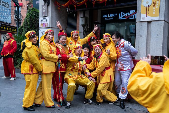 Feest in Wuhai bij het Lantaarn Festival het afgelopen weekeinde.