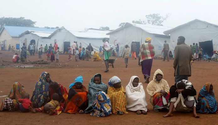 Vluchtelingen in Oeganda (Illustratiebeeld).