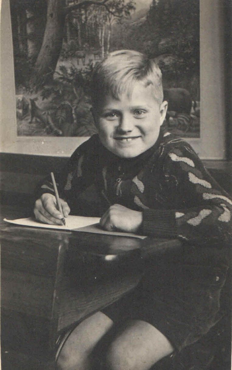 1951, Piet van der Kruk op de lagere school. Beeld Privécollectie