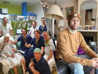 Michael (43) kreeg als eerste patiënt in België een dubbele hartpomp en lag zes weken in ziekenhuis: “Ik heb de dood in de ogen gekeken, maar nu vier ik oudjaar toch thuis”