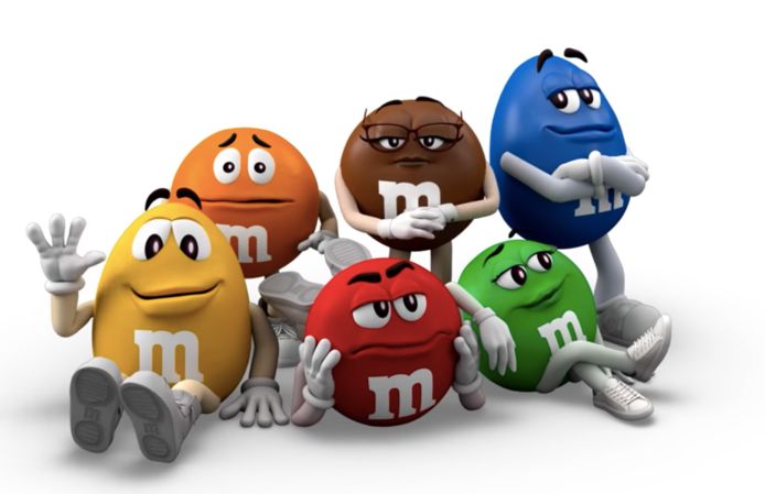 M&M-personages krijgen een nieuwe look.