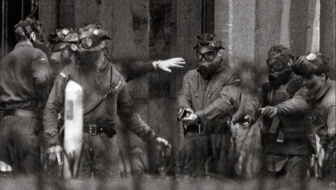 Een interventie van de Groep Diane in 1984. Toen was 'De Reus' er al weg, volgens zijn oversten omdat hij per ongeluk een schot had gelost.