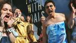 Klimaatactivisten Extinction Rebellion organiseren guerilla-modeshow tijdens New York Fashion Week