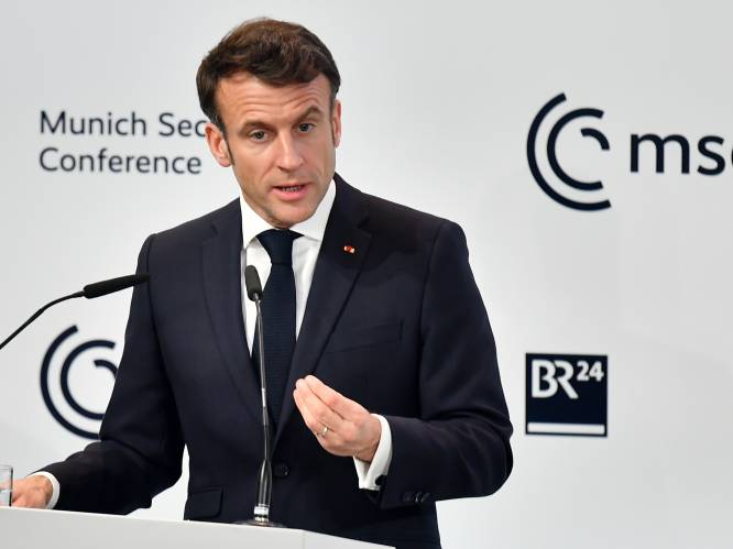 Macron: “Als wij Europeanen vrede willen, moeten we onszelf de middelen geven om dat te bereiken”