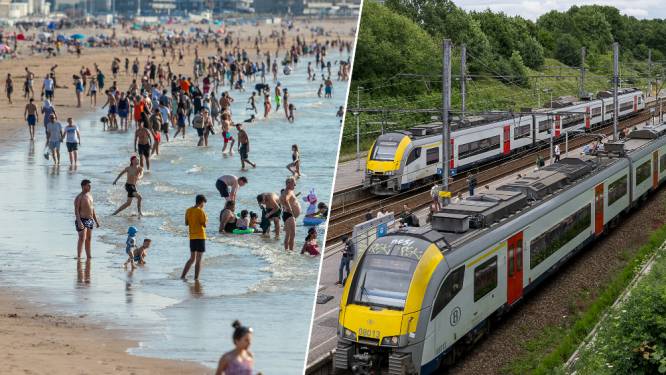 Extra treinen naar kust vanwege nakende hittegolf