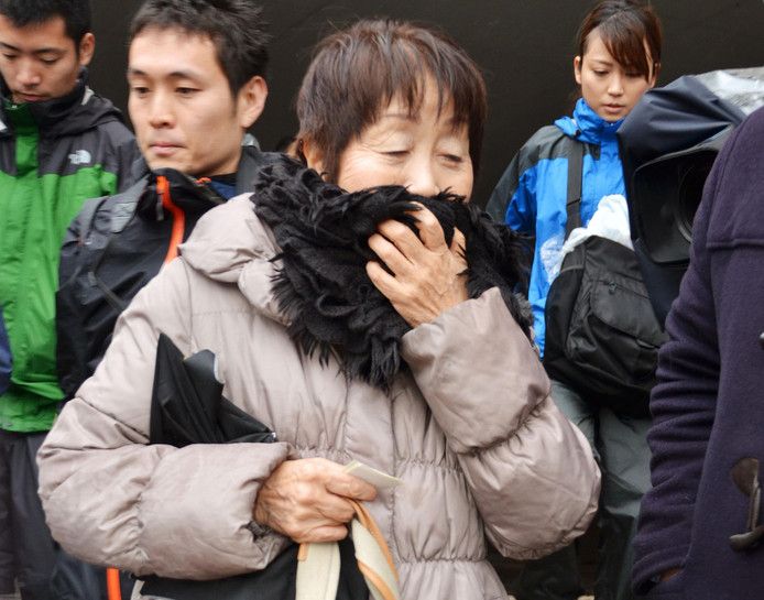 De 70-jarige Chisako Kakehi, beter bekend als de zwarte weduwe.