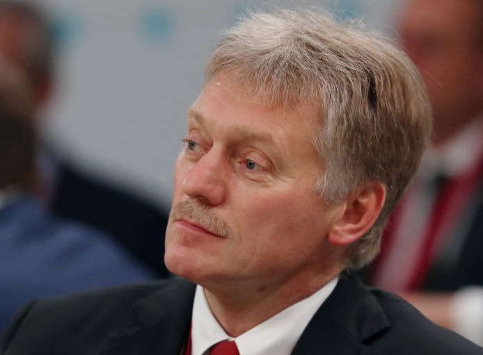 De woordvoerder van het Kremlin Dmitry Peskov.