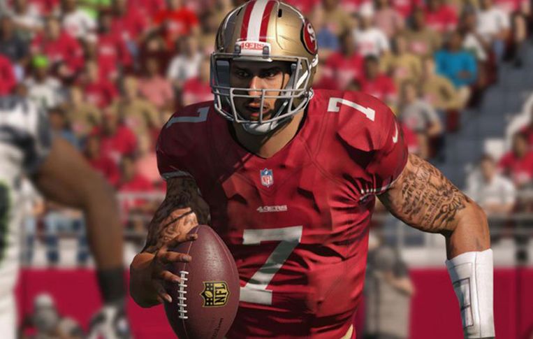 Colin Kaepernick in Madden NFL Beeld EA Sports