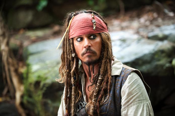 Johnny Depp als Captain Jack Sparrow.