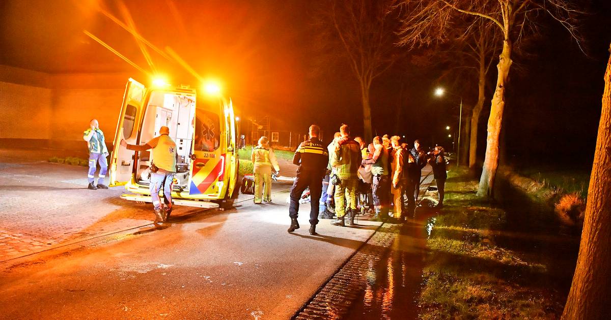 Man overleden na ongeluk in Wintelre, viel van fiets tijdens storm Henk.
