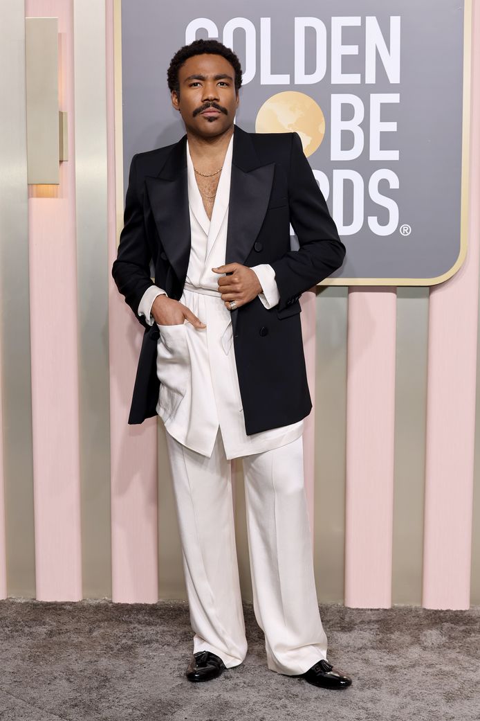 Donald Glover at the Golden Globes.