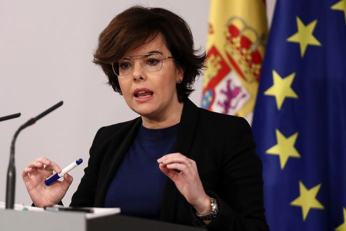 Spaans vicepremier Soraya Sáenz maakte de beslissing vandaag bekend.