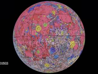 NASA geeft gedetailleerde kaart vrij van de maan
