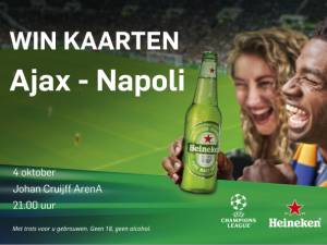 Maak kans op twee kaarten voor Ajax - Napoli