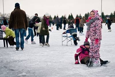 Schaatsen kan al snel in Dodewaard: ‘Zodra het ophoudt met sneeuwen, beginnen we met het opspuiten v