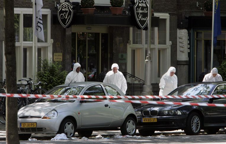 Hier, in Amsterdam, werd Endstra in 2004 neergeschoten. Hij overleed in het ziekenhuis aan zijn verwondingen. Beeld anp