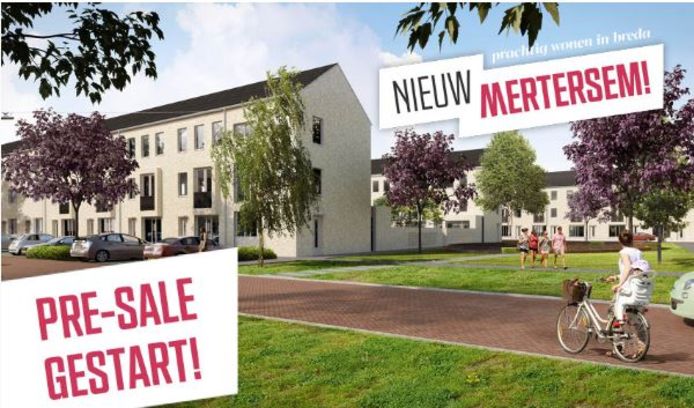 Bouwplan Nieuw Mertersem aan de Laan van Mertersem in Princenhage.