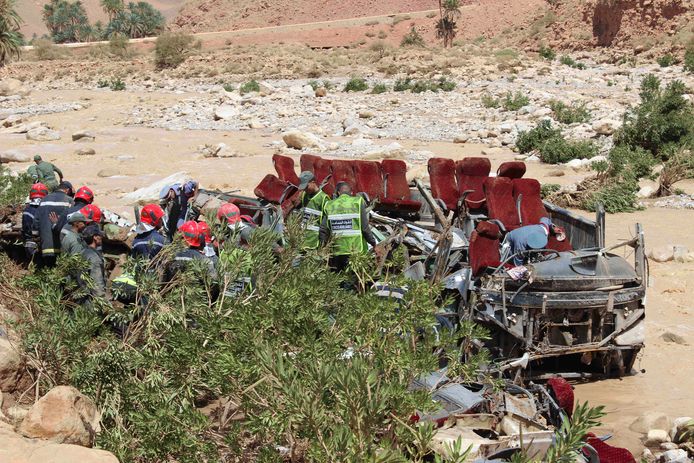 In september gebeurde in Marokko ook al een zwaar busongeval met zeventien doden en dertig gewonden.