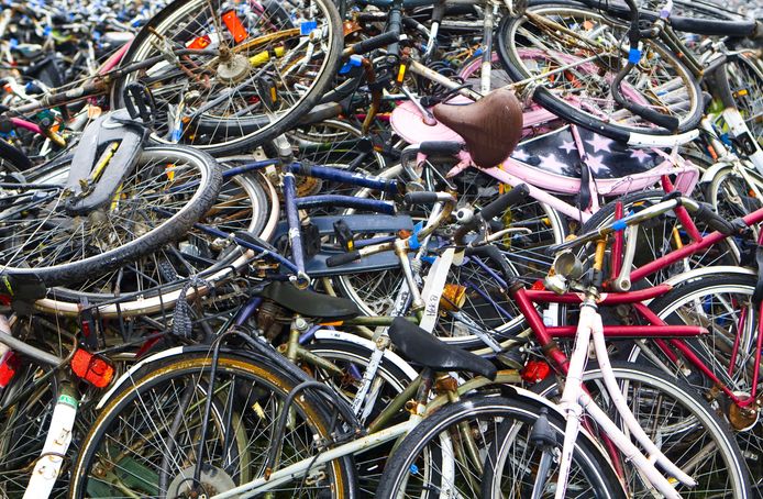 Fietsenwrakken, foto ter illustratie