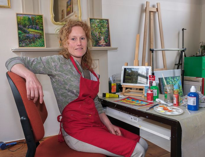 Wieteke Hendrikx in haar atelier.