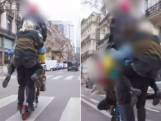 À cinq sur une trottinette électrique dans le centre de Bruxelles