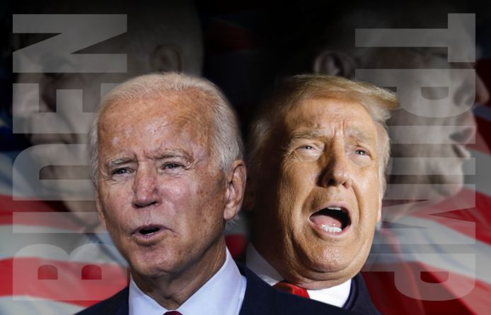 Joe Biden en Donald Trump.