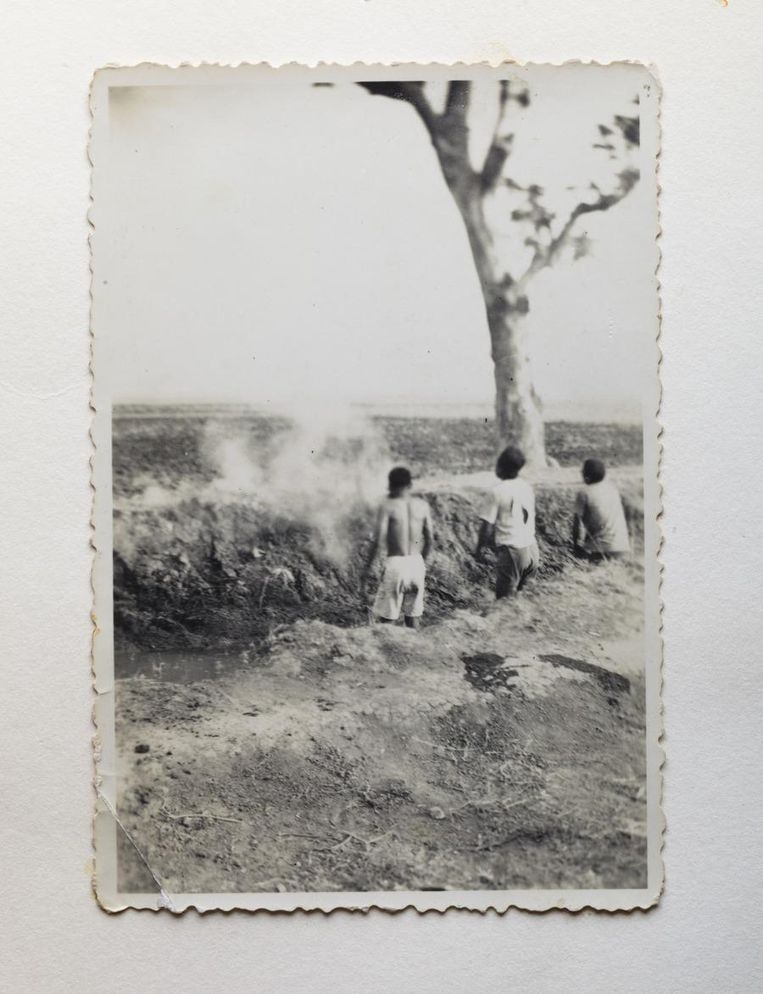 Drie Indonesiërs worden beschoten. Beeld Album Jacobus R.