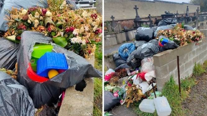 Ce cimetière de Charleroi devient un dépotoir, l’échevin fulmine: “Les gens n’ont plus aucun respect”