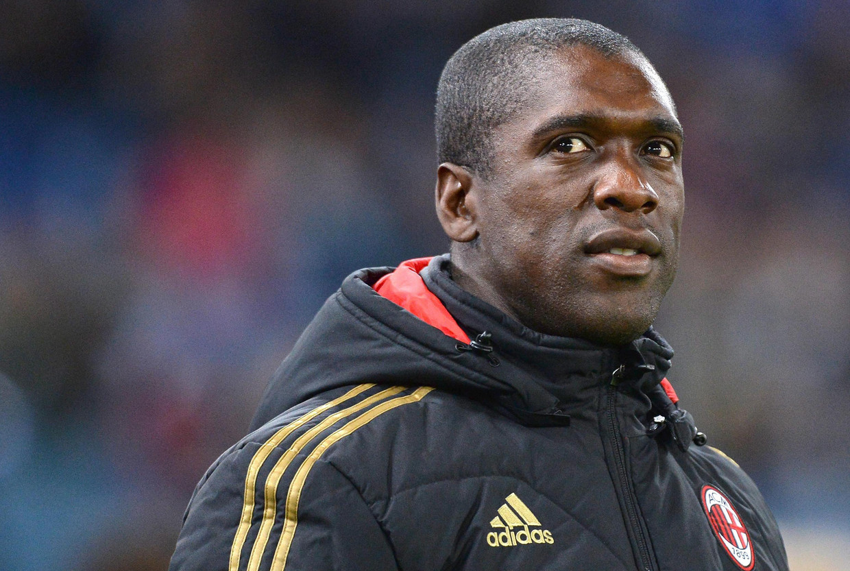 Seedorf als coach van AC Milan. Beeld EPA