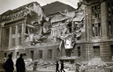 Het postkantoor werd bij het Duitse bombardement in 1940 vol getroffen.
