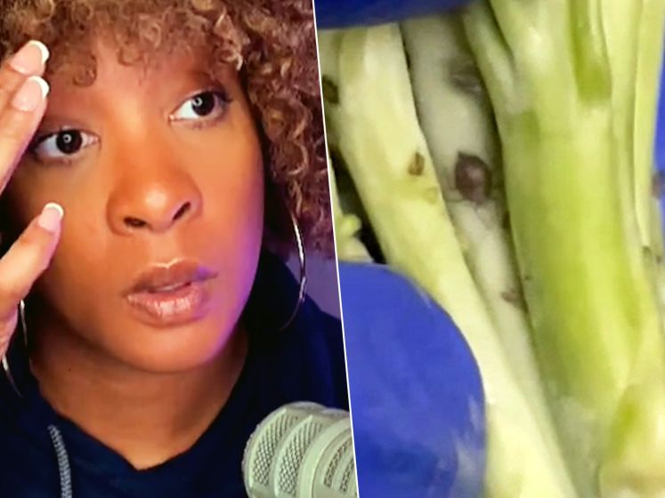 Natasha gaat viraal met gore ontdekking in broccoli