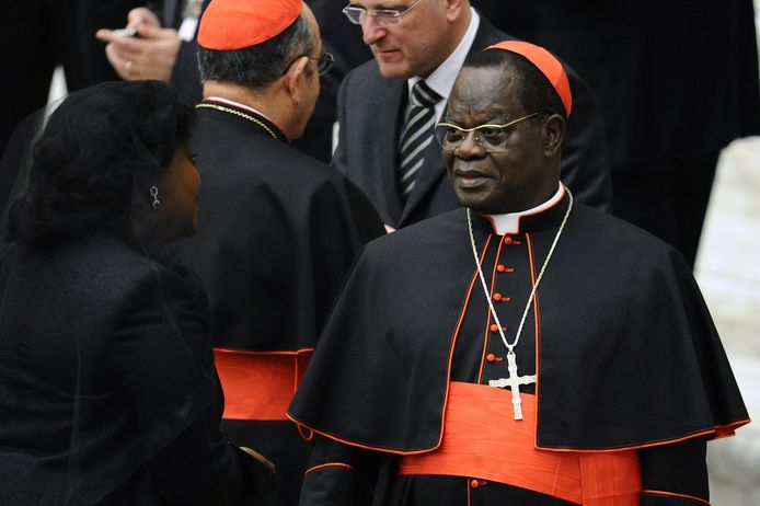 De voormalige aartsbisschop van Kinshasa, Laurent Monsengwo, in 2010.
