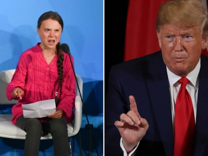 Trump spot met Greta Thunberg: “Ze ziet er heel gelukkig uit”